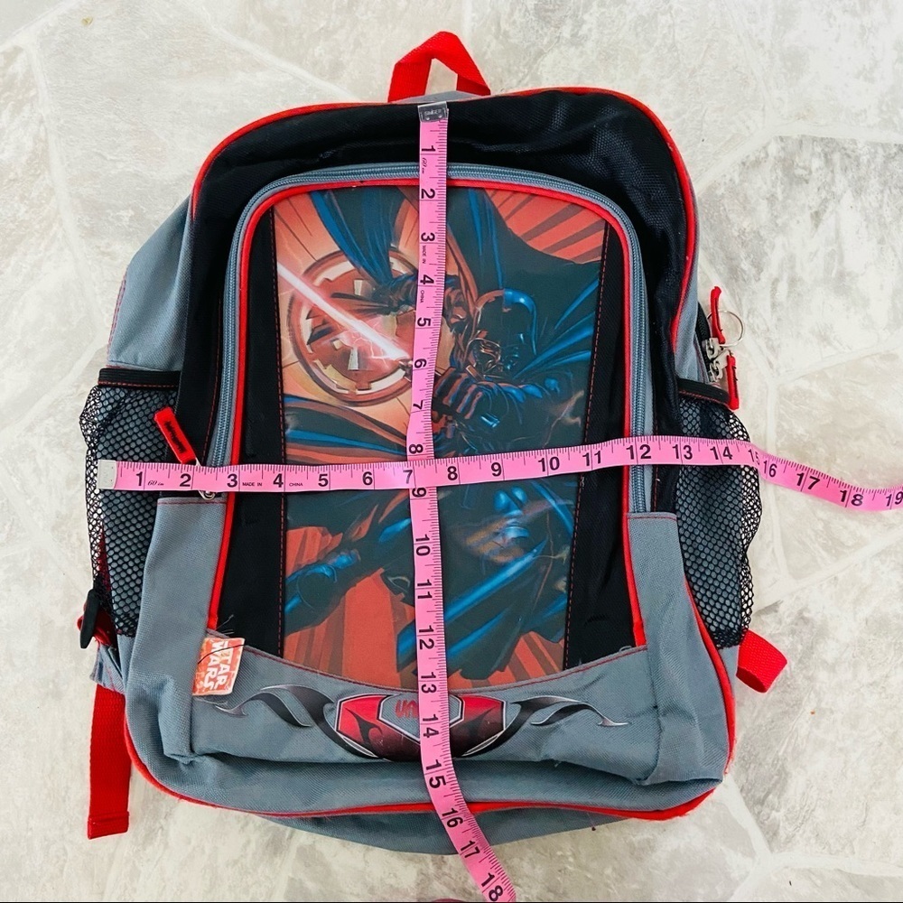 STAR WARS darth Vader gray and black backpack school bag - Picture 9 of 14